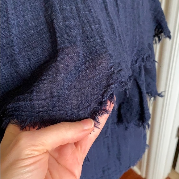 MICHAEL STARS ⭐️.......navy tiered summer top - Picture 4 of 6